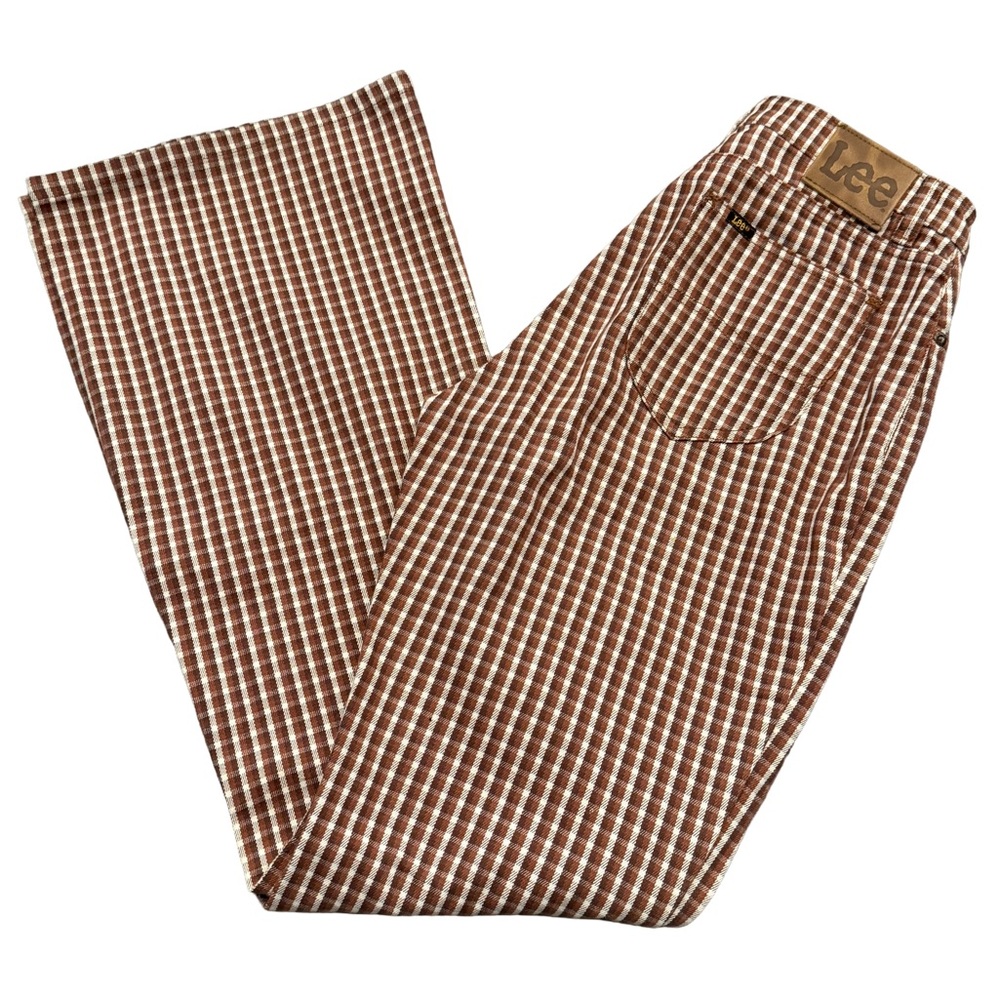 Lee Jean Checkered Modern Vintage high rise flare size 29
